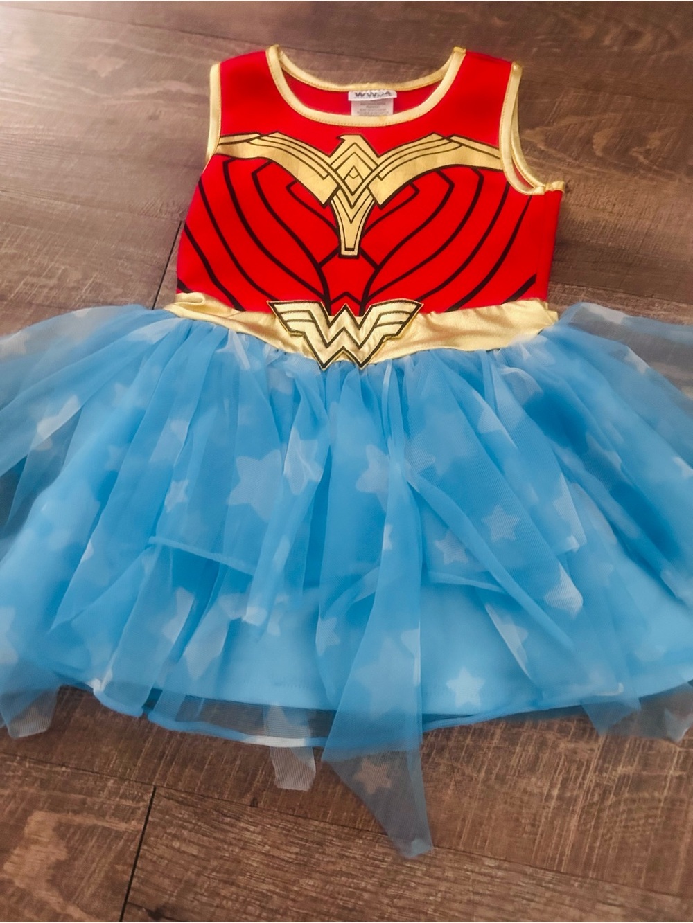 Girls Wonder Woman 1984 Dress/Costume Blue & Red Size 4/5 XS